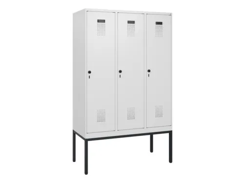 schoollocker,HxBxD 1950x1200x500mm,3vak,vak B 400mm,draaigrendel