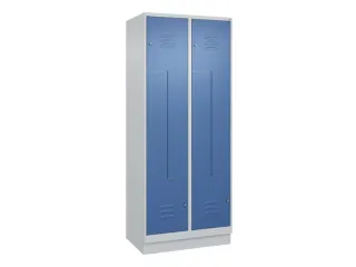 Z-garderobekast,HxBxD 1950x800x500mm,vak B 200/400mm,cil.-slot,sokkel - 1