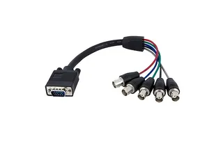 30 cm Coax HD15 VGA-naar-5 BNC RGBHV-monitorkabel - M/F - 1