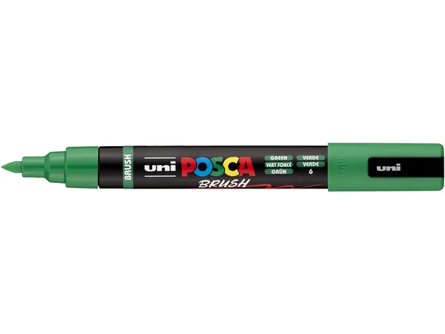 Uni Posca paintmarker PC-5BR 1 - 4 mm penseel donkergroen