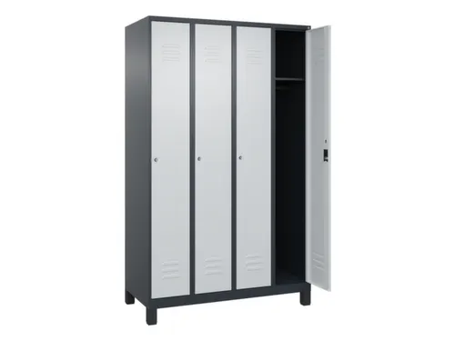 locker,HxBxD 1950x1200x500mm,4vak,vak B 300mm,cil.-slot,voeten