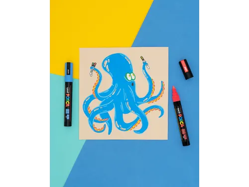 Verfstift Posca PC1MC Extra Fijne punt 0,7-1,0mm paars