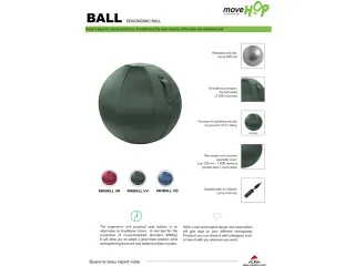 Ergoball ergonomische donkergroen Ø 65 cm. - 3