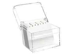 Kaartenbak Maul A7 + Index Acryl Glashelder