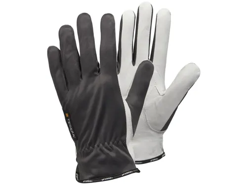 Tegera 114 nylon precisiehandschoenen grijs/wit maat 10 doos 12 paar