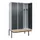 locker met bank,voor scheiding van kleding,HxBxD 2120x1200x815mm,3vak