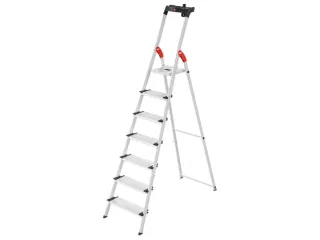 veiligheidsladder,eenzijdig,7 XXL treden,Stand H 1,5m,balk L 2,33m - 3