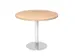 vergadertafel,HxØ 745x1000mm,rond,schotelvoet chroom,ronde buis