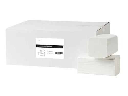 Papieren Handdoek interfold 42x22cm cellulose 3-laags