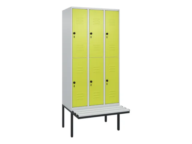 Dubbeldekse dekenkist,HxBxD 2120x900x815mm,3x2vak.,vak B 300mm