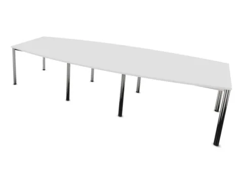vergadertafel,HxBxD 740x3200x1400mm,vatvormig,Bl-wit