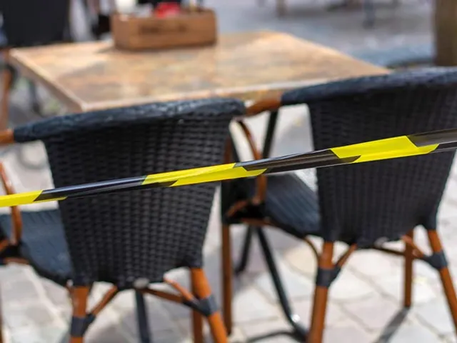 Zwart/geel Veiligheidslint 100 Meter Dispenser