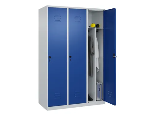 locker voor scheiding van kleding,HxBxD 1850x1200x500mm,3vak
