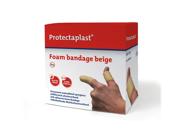 Bande autoadhésive Detectaplast beige 6cmx4,5m