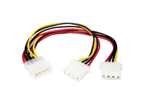 LP4 naar 2x LP4 Voedingskabel Y-adapter M/F