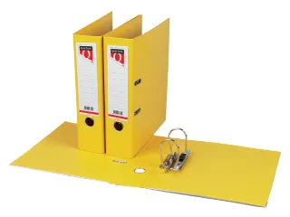 Ordner Quantore A4 80mm PP geel - 1