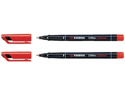 Viltstift STABILO OHpen 842/40 permanent rond fijn rood