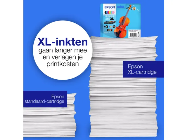 C13T16P84510 EPSON 6 kleuren 250XL Viool Claria EasyMail Photo HD-inkt