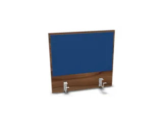 opzetpaneel bureau aanbouw achter NP-tiepolo nut BN6016-blauw 600mm - 1