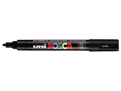 Verfstift Posca PC5M Medium Punt 1,8-2,5mm Zwart