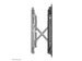 Neomounts LED-VW1750BLACK Videowall muurbeugel - 32-55 inch - max 35 k