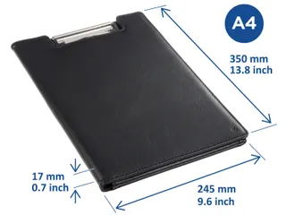 Klembordmap Rillstab RI98850 luxe kunstleder zwart A4 - 2