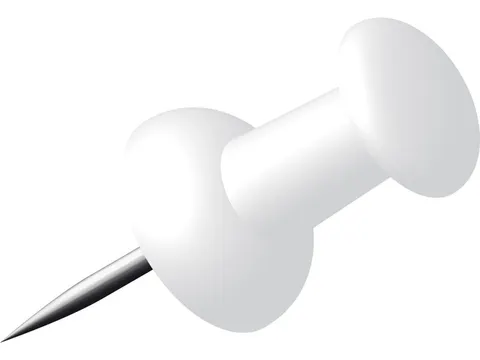 Pushpins Alco doosje a 40 stuks wit