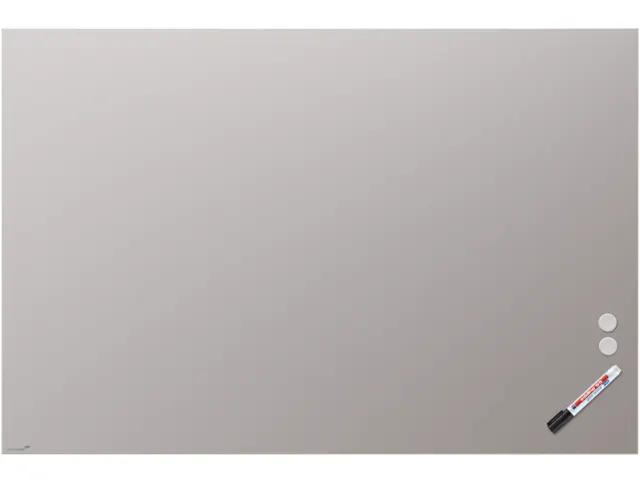 Mat Glasbord 100x150cm Warm Grey rechte hoeken