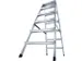 Lichte Universele Trapladder Tweezijdig L 1.41m H 1 08m 2x6treden