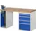 werkbank,HxBxD 890x1500x700mm,beukblad,draagverm. 750kg,2containers