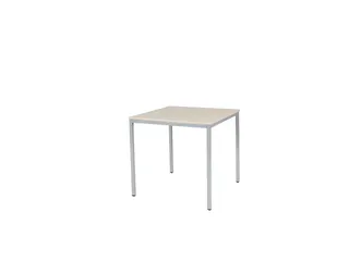 Domino Basic Tafel Vaste Hoogte 800x800mm Robson Eiken 25mm Alu 4-Poot - 1