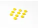 Aimants Mémo 20mm Rond Jaune 10 pièces