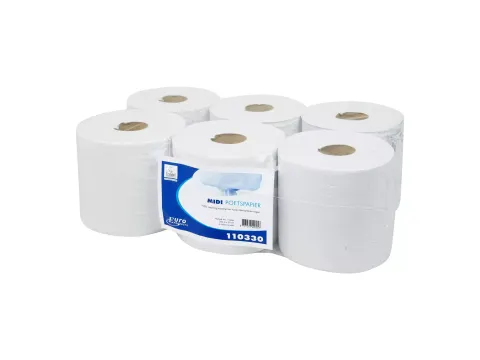 Midi poetspapier 110330 Euro recycled naturel 1-laags 6 Rol