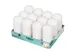 Kaars Stomp 6 x 12 cm Wit 3 3u doos 12 stuks
