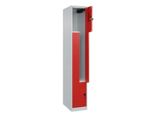Z-garderobekast,HxBxD 1850x300x500mm,vak B 150/300mm,draaigrendel
