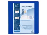 Ringmap Pp Personaliseerbaar Kreacover 4D-Ringen 60mm A4 Maxi Blauw