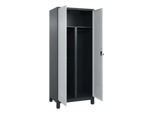 PBM-locker,HxBxD 1950x800x500mm,2vak,vak B 400mm,draaigrendel