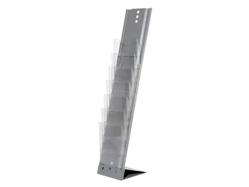 vouwbaar folderrek,HxBxD 1150x250x360mm,v. 7xDIN A4