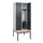 locker met bank,HxBxD 2120x800x815mm,2vak,vak B 400mm,draaigrendel