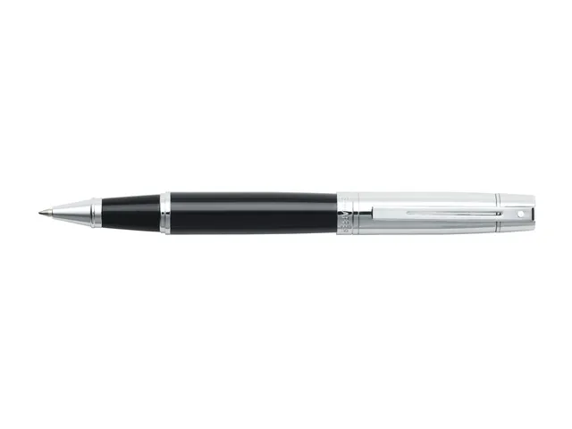 Rollerball SHEAFFER 300 E9314 Black barrel chrome cap chrome plated