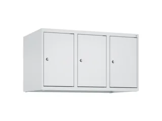 opzetkast,v. locker,3vak.,vak B 300mm,HxBxD 500x900x500mm,vleugeldeur - 1