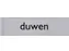 Infobord pictogram duwen 165x44mm
