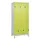Z-garderobekast,HxBxD 1950x900x500mm,vak B 150/300mm,draaigrendel