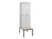locker voor scheiding van kleding,HxBxD 2120x600x815mm,2vak