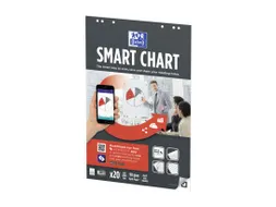 Flipoverpapier Oxford smart 65x98cm. ruit 90gram 20vel