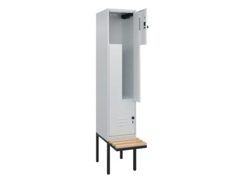 Z-garderobekast,HxBxD 2120x400x815mm,2vak,vak B 400mm,draaigrendel