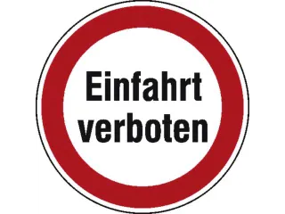 verbodsbord,"Verboden inrijden",wandbord,aluminium,standaard,Ø 315mm - 1