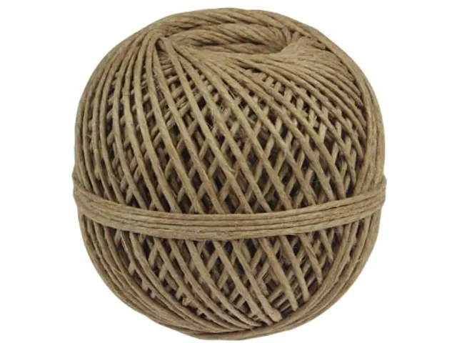 Vlaskoord touw uit 3 draden, bol van 140 g, +/- 65 m