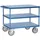 Tafelwagen 2420B 500kg 850x500mm 3 etages staalplaat rubber wielen
