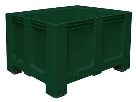 Caisse-Palette Pe Hxlxp 760X1200X1000Mm 610L 4Pieds Vert